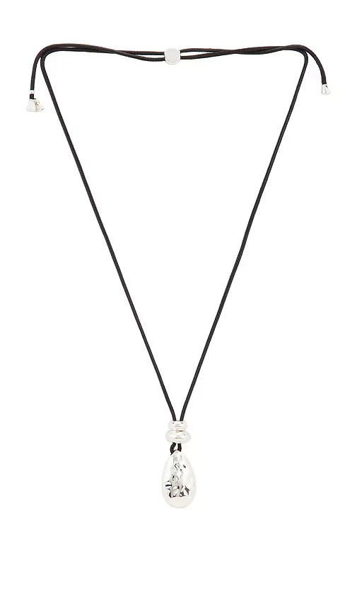 Metal Drop Cord Necklace by Ettika