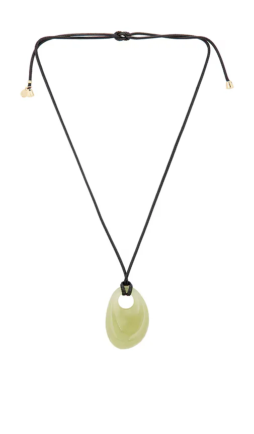 Resin Drop Cord Necklace by Ettika