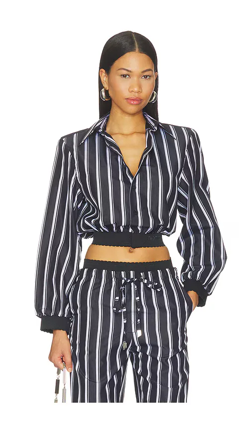 Striped Poplin Shirt by THE ATTICO