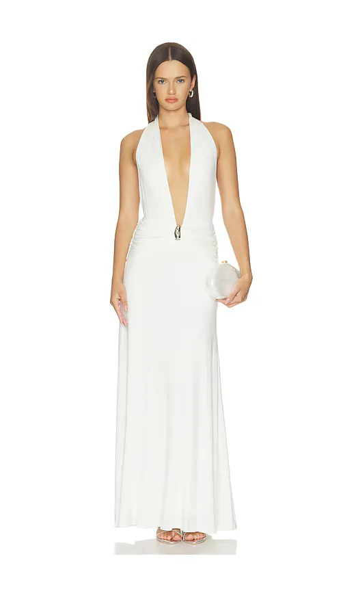 Lainee Halter Maxi Dress by superdown