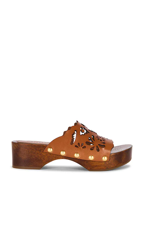 Lace Leather Clog