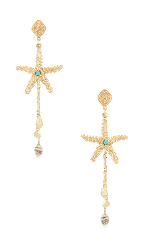 Starfish Seeker Drop Earrings by Ettika
