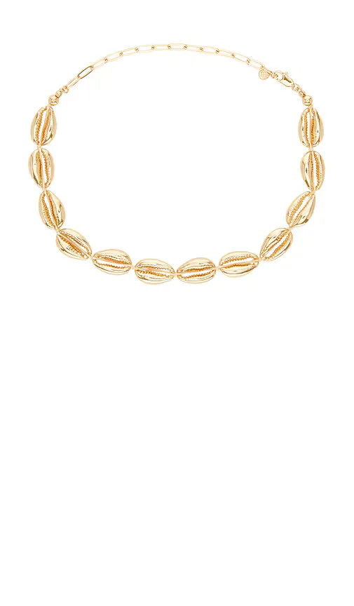 Cowrie Plated Necklace by Ettika