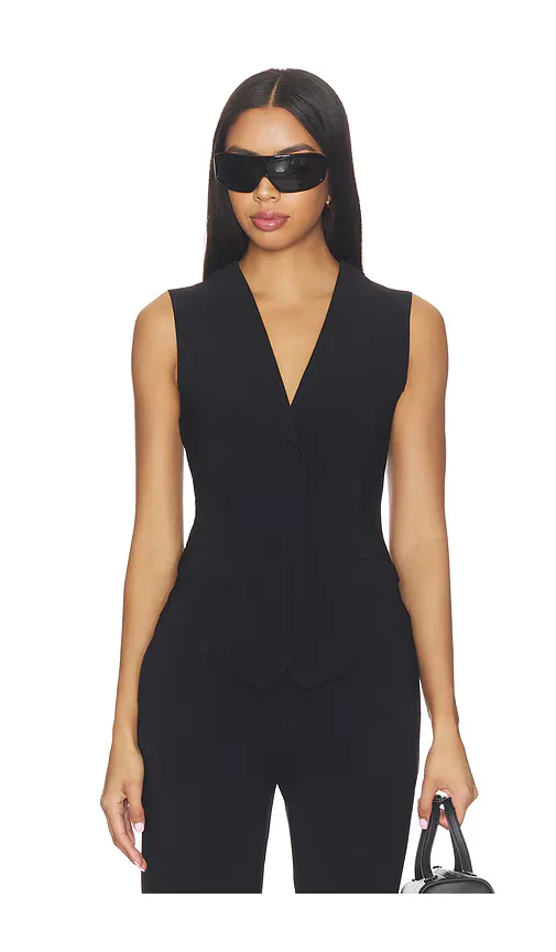 Vest with Lapel by Norma Kamali