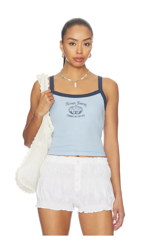 Siren Song Pointelle 90s Tank Top by DAYDREAMER
