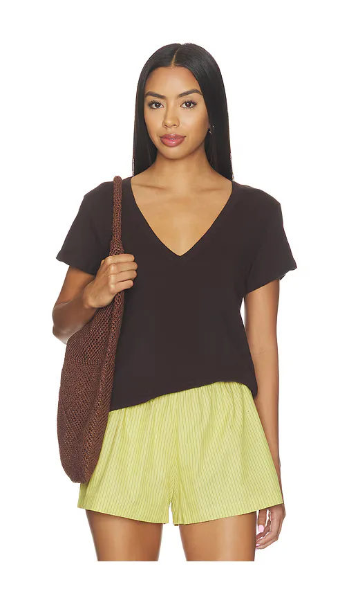Laura V Neck Tee by LESET