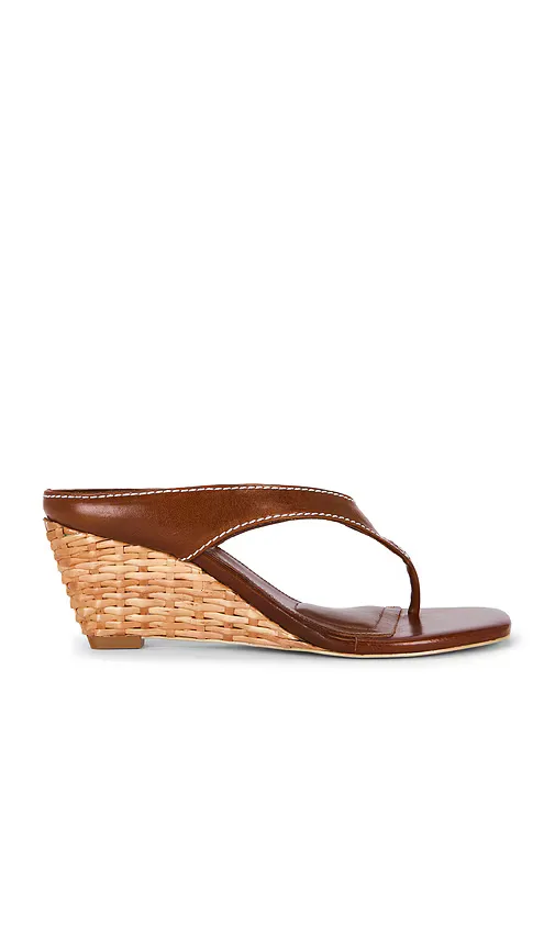 Hazel Leather Thong Wedge by SIMKHAI
