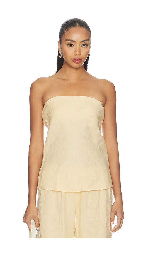 The Linen Tube Top by DONNI.