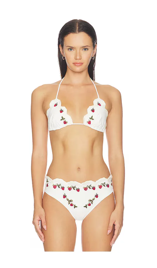 Bindi Strawberry Scallop Bikini Top by Sea