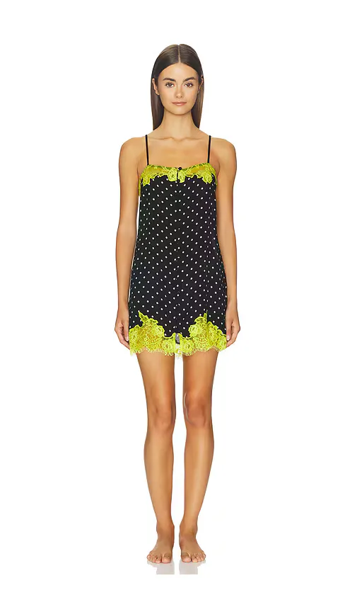 Juliet Lace Button Slip by fleur du mal