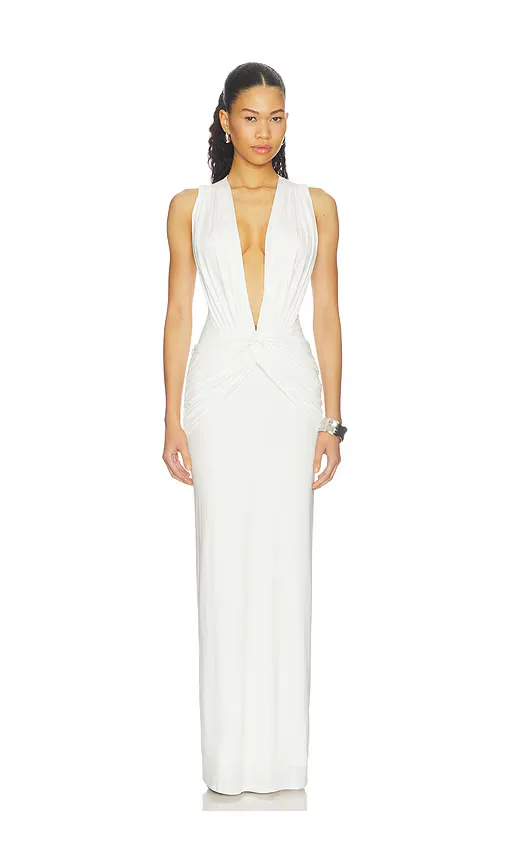 Miro Sleeveless Plunged Maxi Dress by Shona Joy