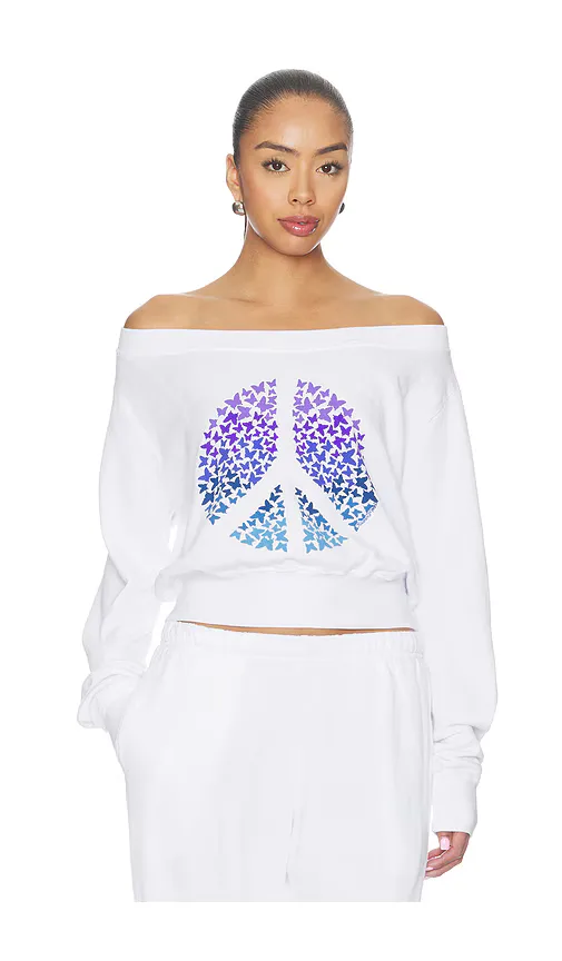 Bronwyn Off the Shoulder Sweatshirt by Lauren Moshi