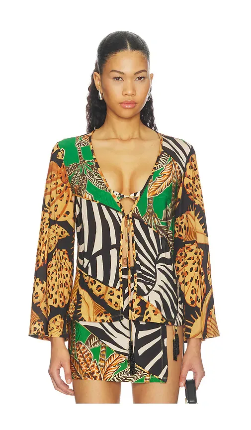 Open Front Blouse by FARM Rio