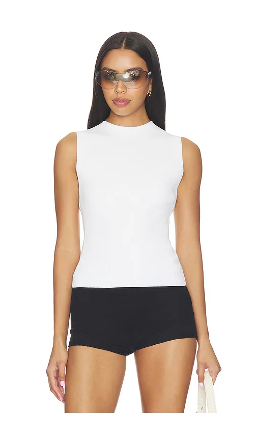 Tank with Logo Track Stripe by Alexander Wang