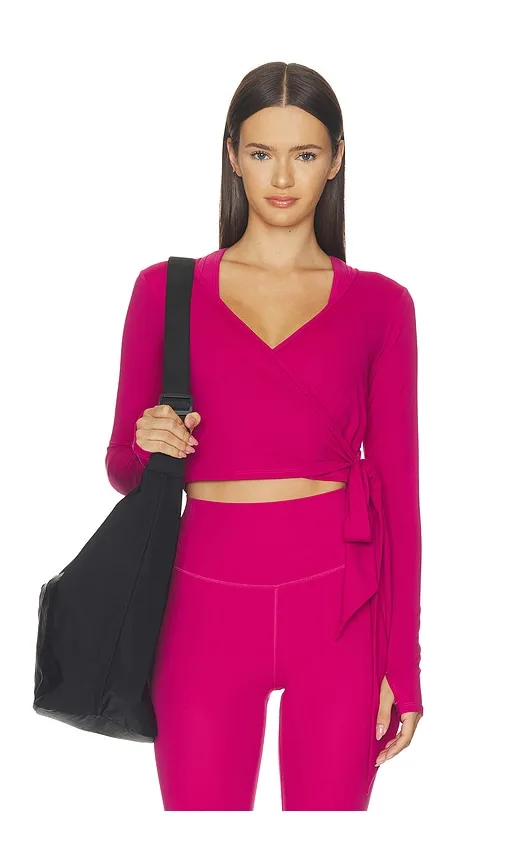 Bella Airweight Lite Wrap Top by Splits59