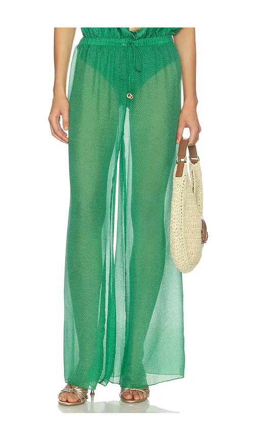 Square Silk Pants by HANNE BLOCH
