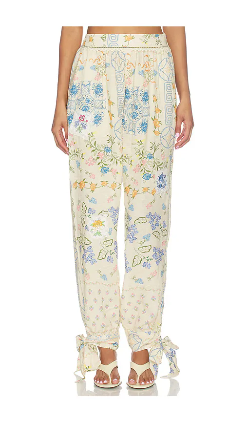 Zaida Bleu Pants by Agua Bendita