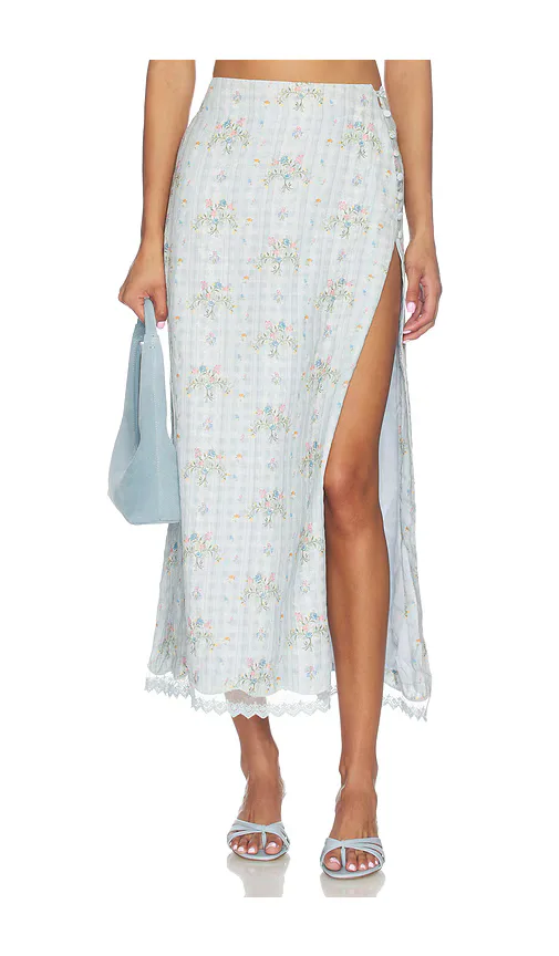 Tove Bleu Skirt by Agua Bendita