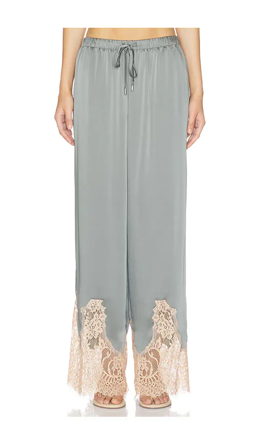 Mirel Lace Trim Drawstring Pant by L'AGENCE