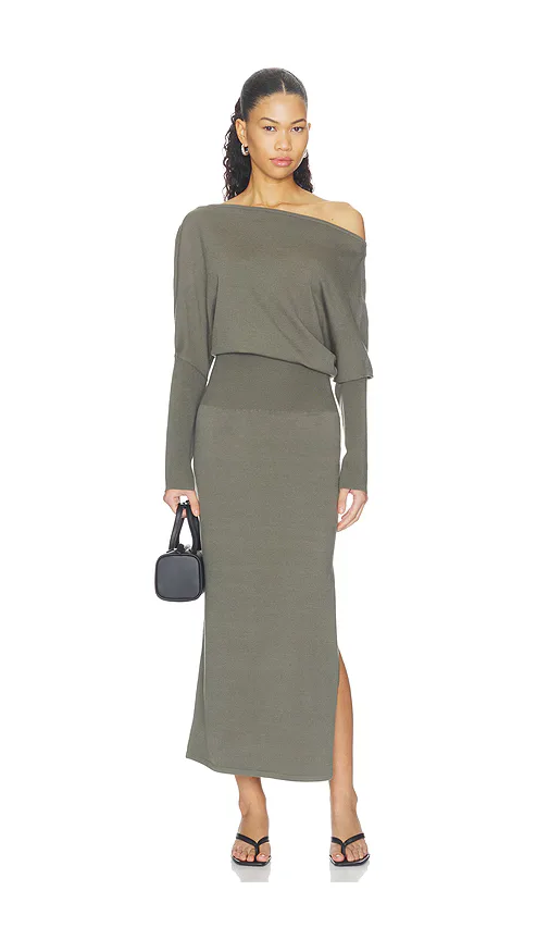 Janese Off Shoulder Midi Dress by SIMKHAI