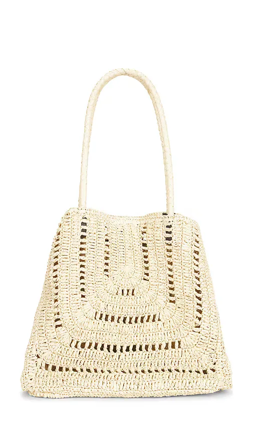 Large Eyelet Raffia Tote by Madewell