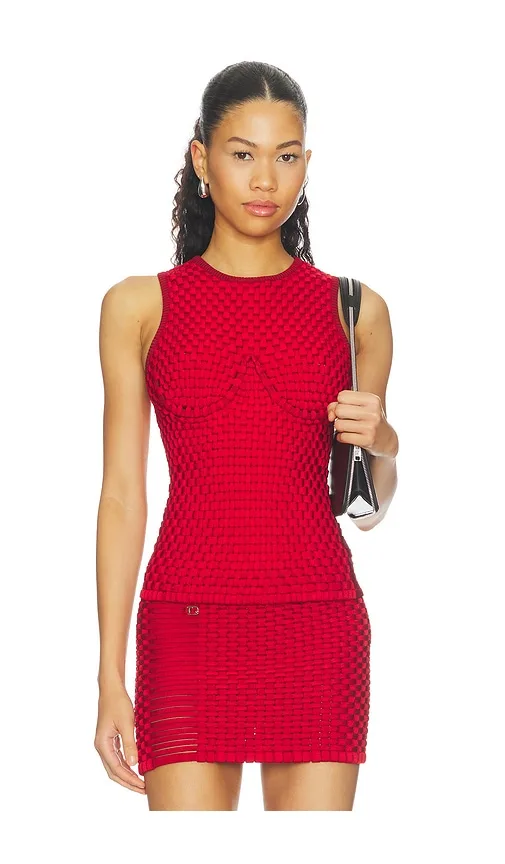 Woven Tight Tank Top by ISA BOULDER