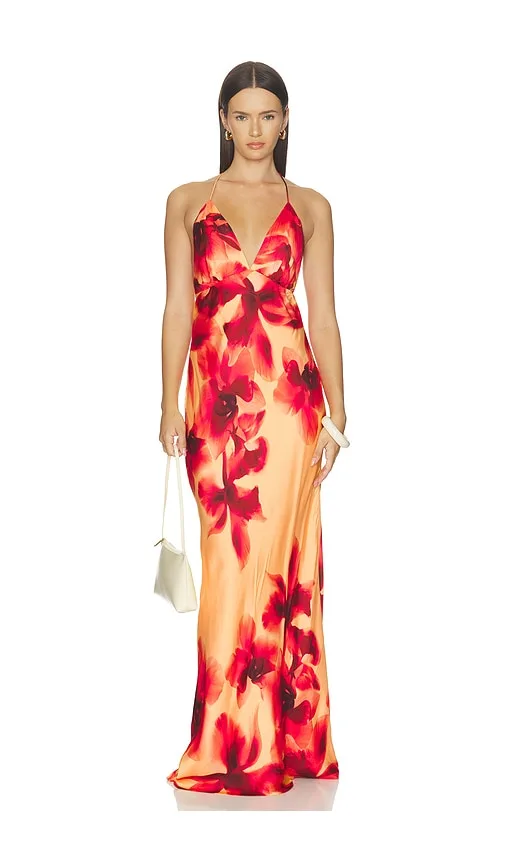 Halter Neck Maxi Dress by ROCOCO SAND