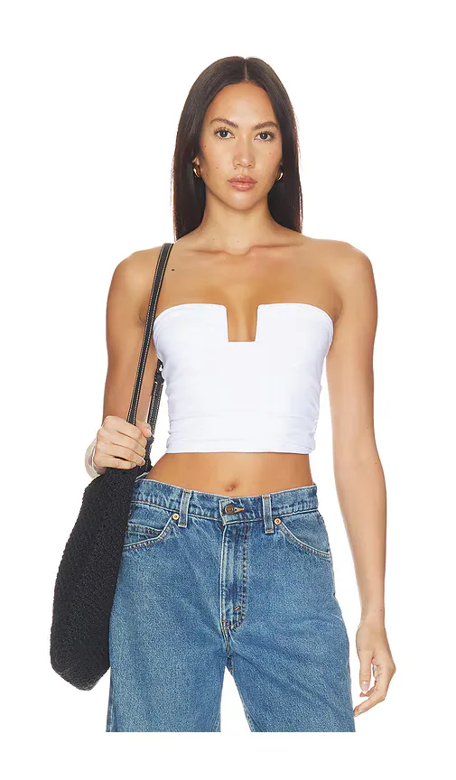Wire Gathered Tube Top by Susana Monaco