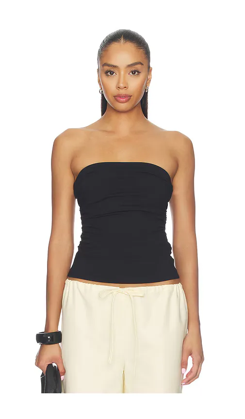 Waist Gathered Tube Top by Susana Monaco