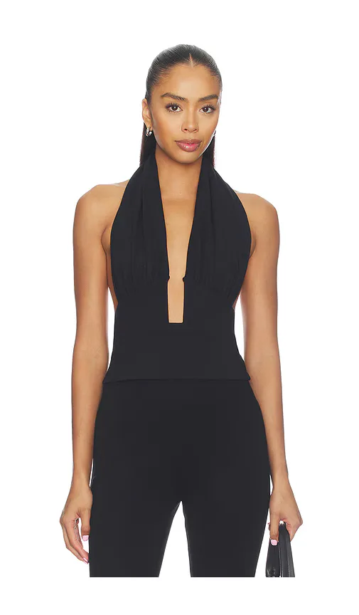 Halter Gathered Top by Susana Monaco