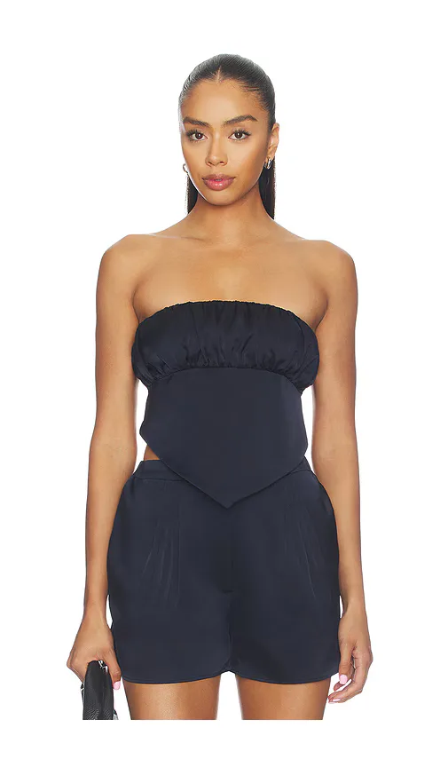 Satin Scarf Tube Top by Susana Monaco