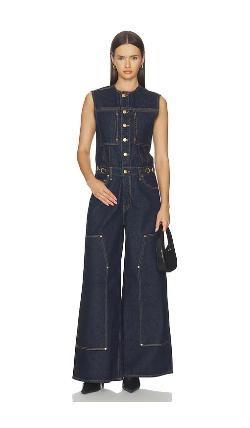 The Esme Denim Jumpsuit by Ulla Johnson