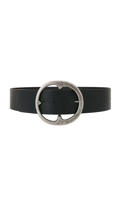 Belt with Statement Circular Buckle