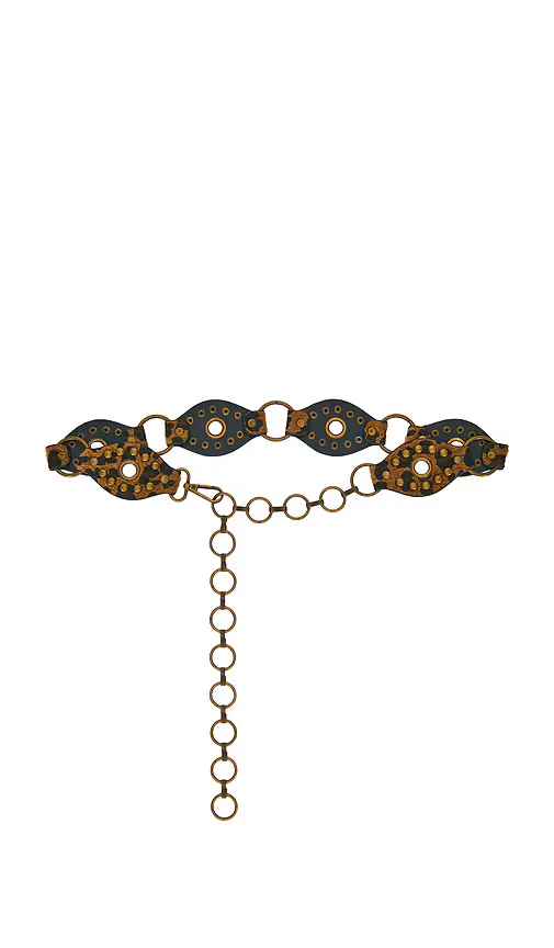 Ponyhair Waist Belt with Brass Studs by 8 Other Reasons