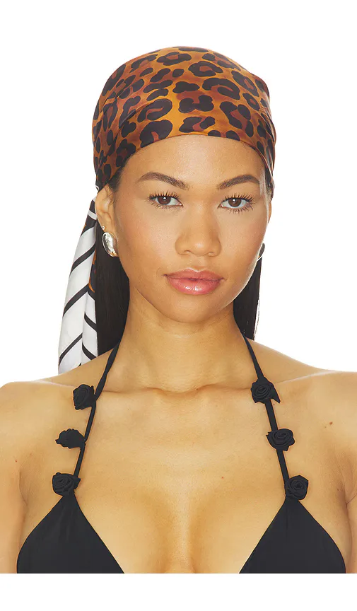 Leopard Stripe Scarf by Ettika