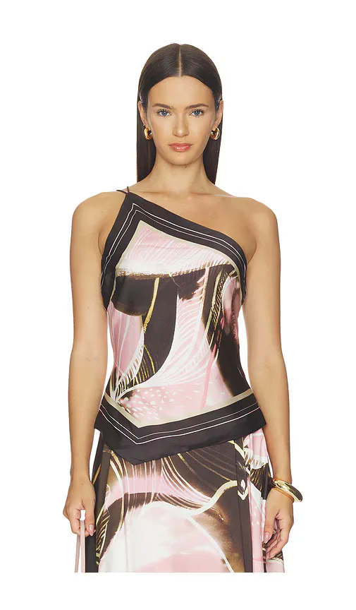 Lyra Scarf Tie Top by AMUR