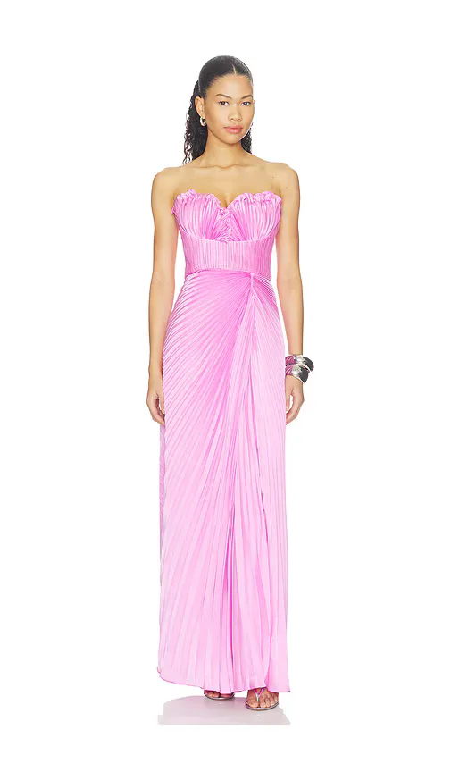 Kaylani Pleated Gown by AMUR
