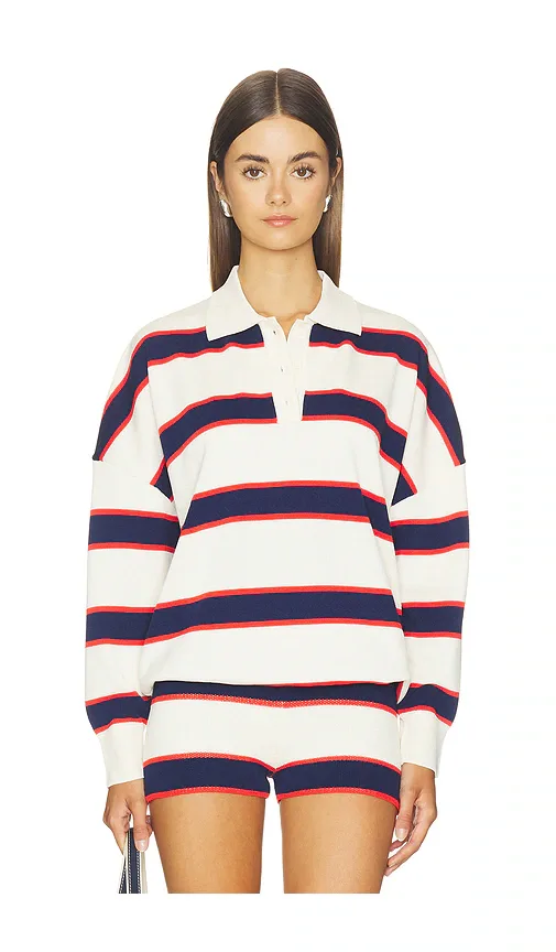 Taby Sweater in Eggshell Stripe by SEROYA