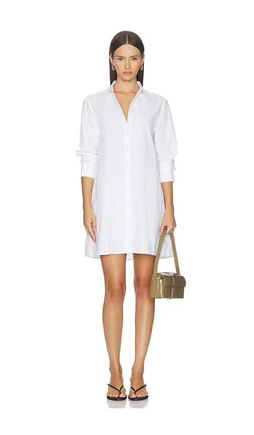 Felicia Cotton Poplin Button Down Dress by perfectwhitetee