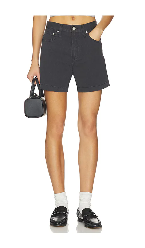 Kimora High Rise A-Line Linen Shorts by PISTOLA