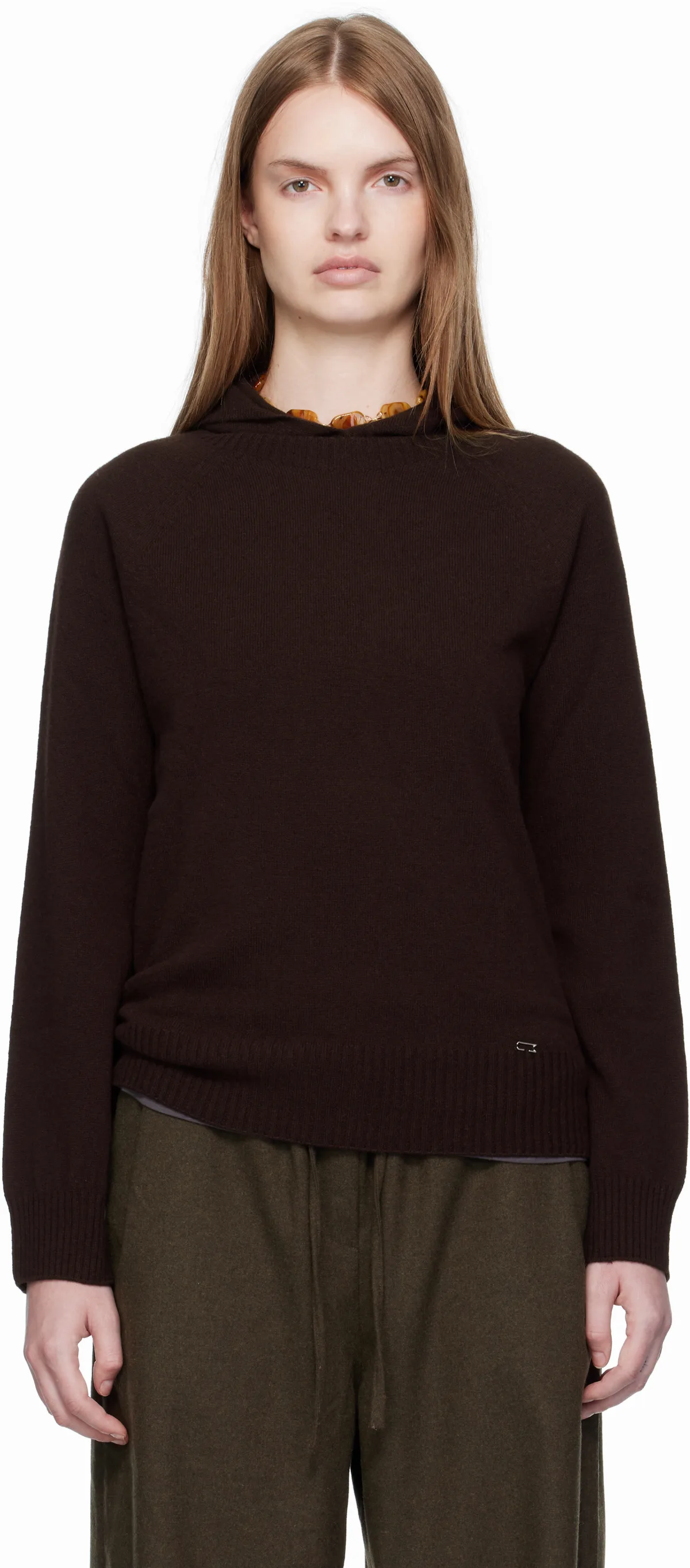 Brown Wholegarment Hoodie