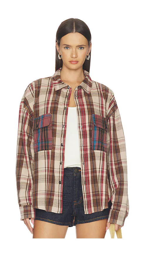 Prairie Check Daria Shirt by One Teaspoon