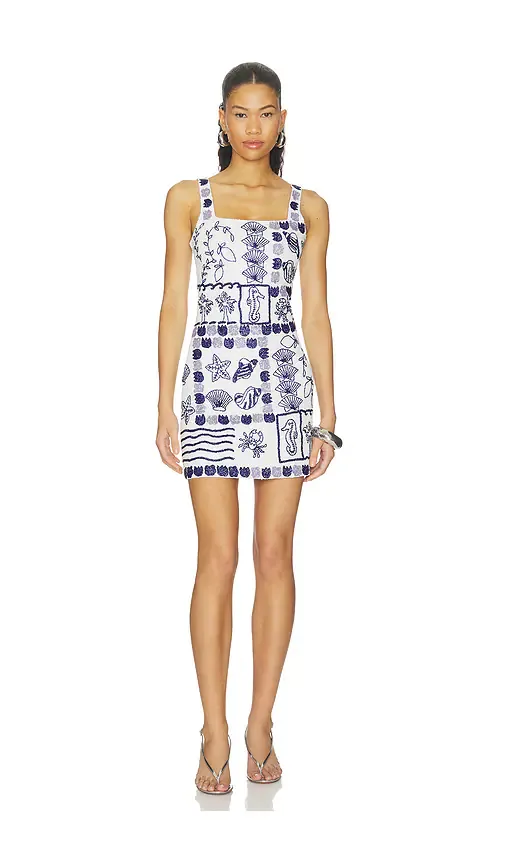 Marie Sea Full Beaded Dress by Oceanus