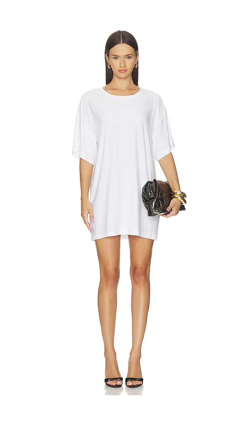 Norma Kamali x Lifestyle Short Sleeve Boxy Mini Dress by Norma Kamali