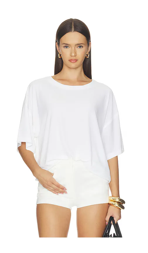 Norma Kamali x Lifestyle Short Sleeve Boxy Top