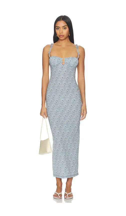 Petal Long Slip Dress by Montce