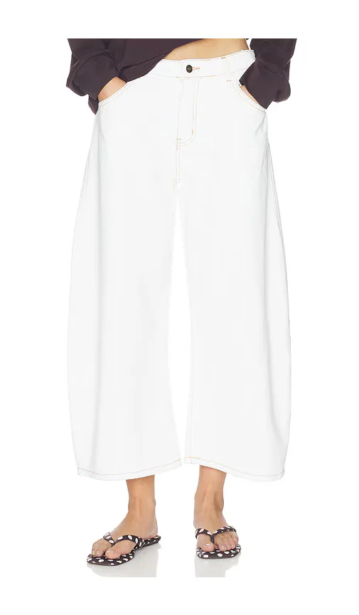 Horseshoe Cropped Jeans by LIONESS