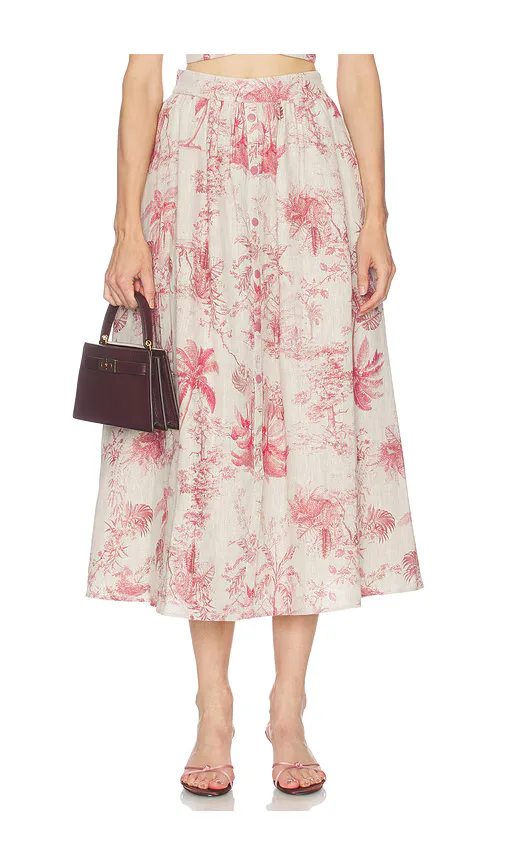 Seina Midi Skirt by L'AGENCE