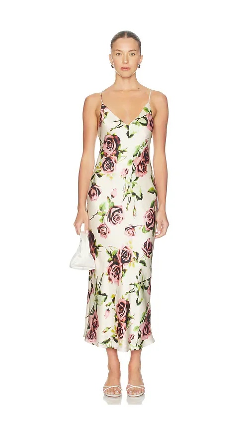 Seridie Midi Slip Dress by L'AGENCE