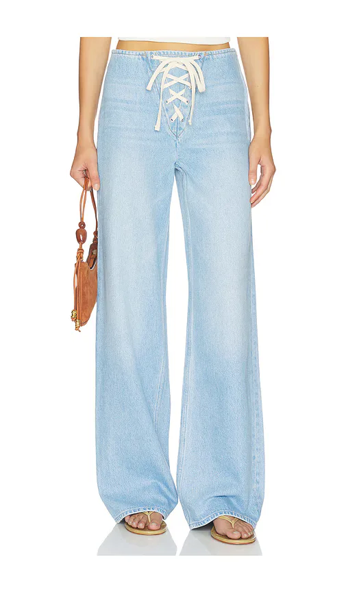 The Laced Up Smoothie Sneak Jeans by MOTHER